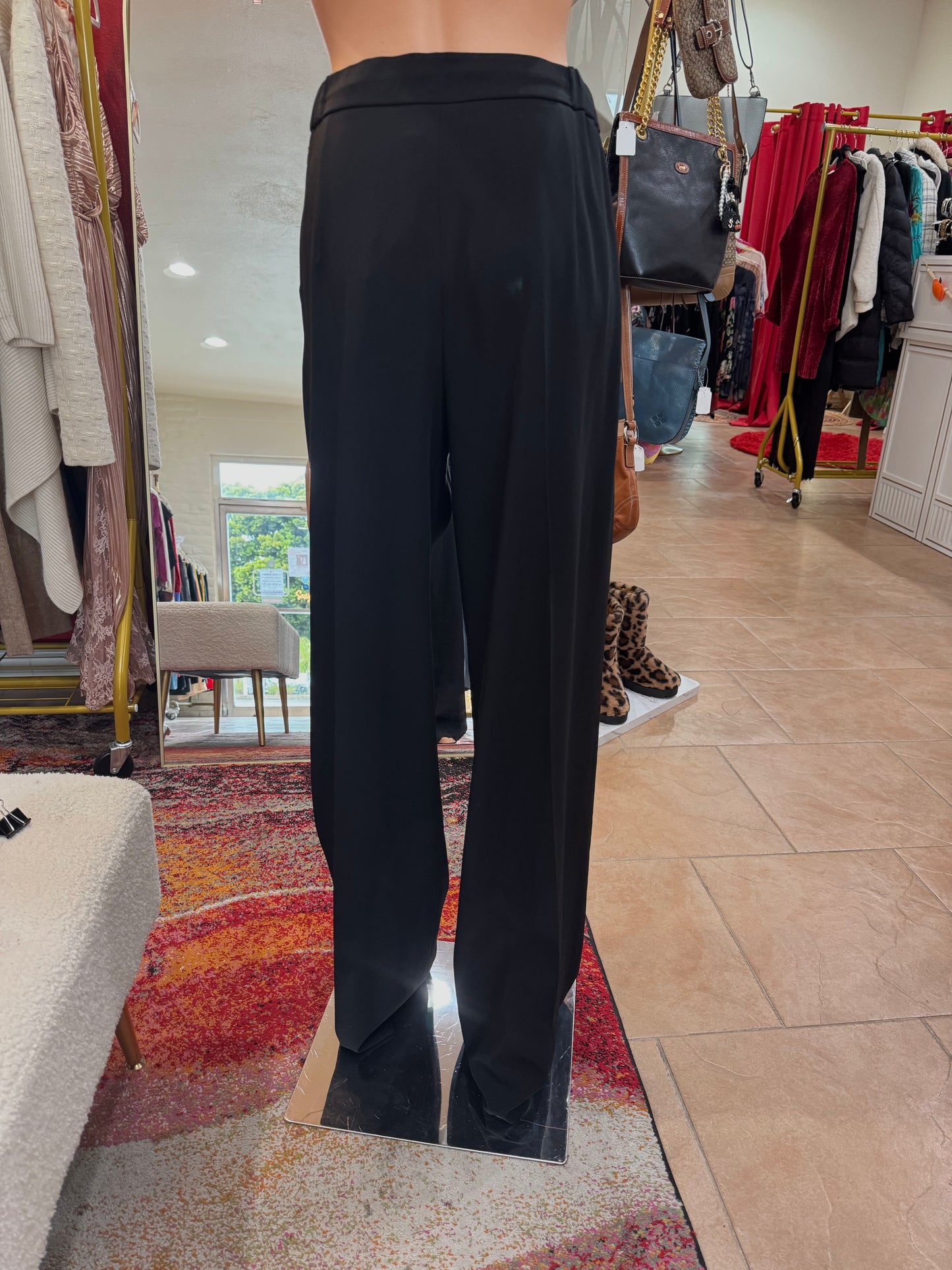 MaxMara Black Wide-Leg pants-Pants-Gazelle Fashion and Style