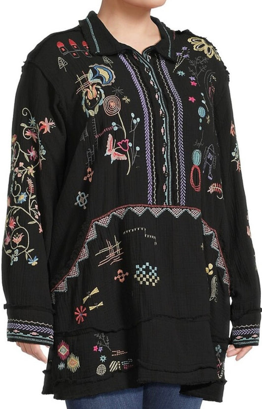 Johnny Was Litzy Tunic Size: S-Tops-Gazelle Fashion and Style