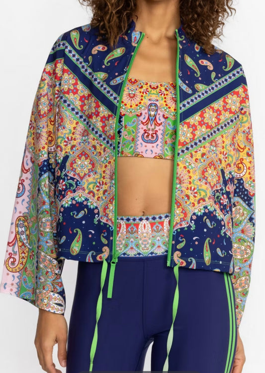 Johnny Was Breamar Night Kimono Sleeve Drop Shoulder Jacket Size: S-jacket-Gazelle Fashion and Style