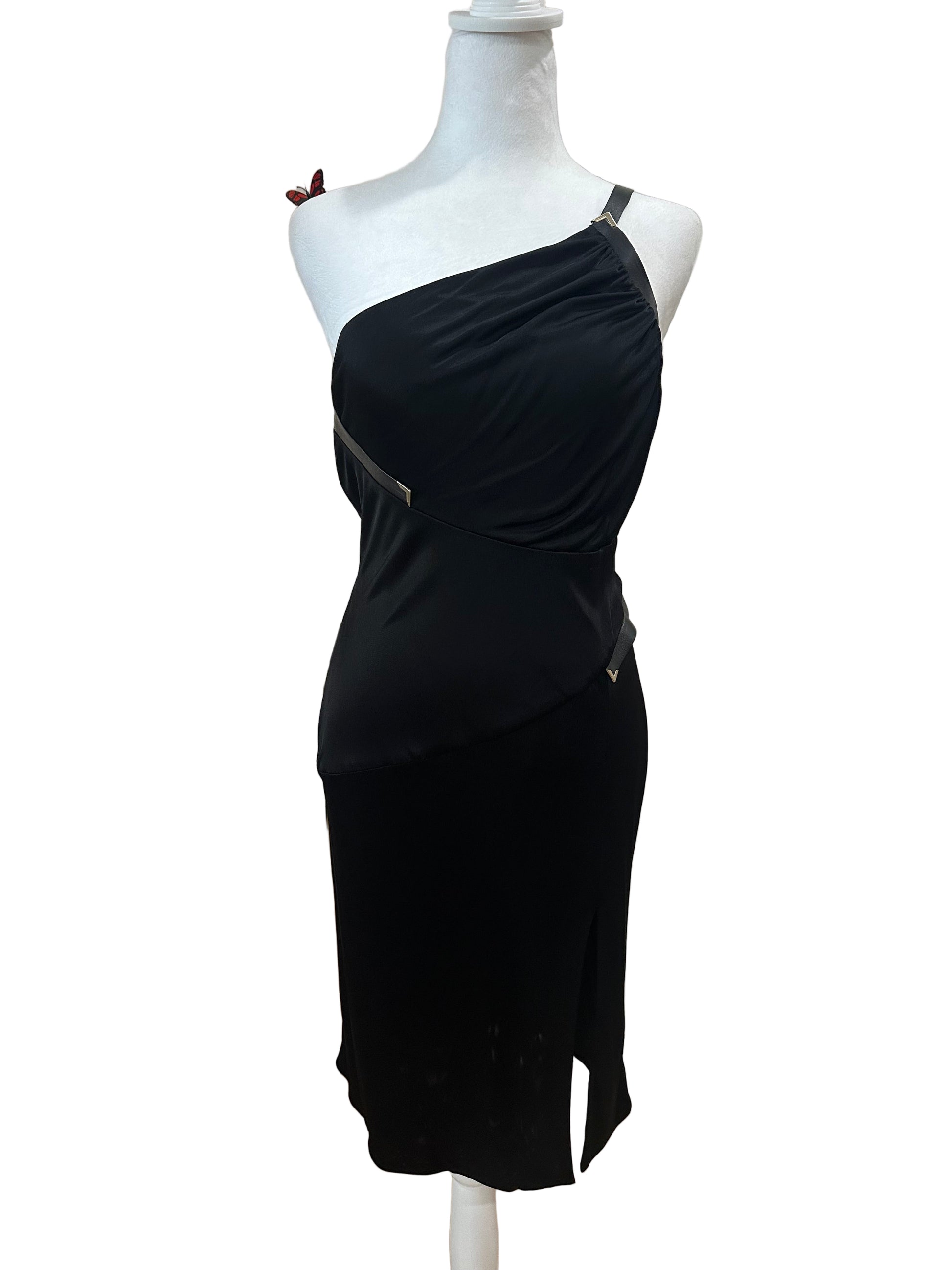 Versace One-Shoulder Dress-Dresses-Gazelle Fashion and Style