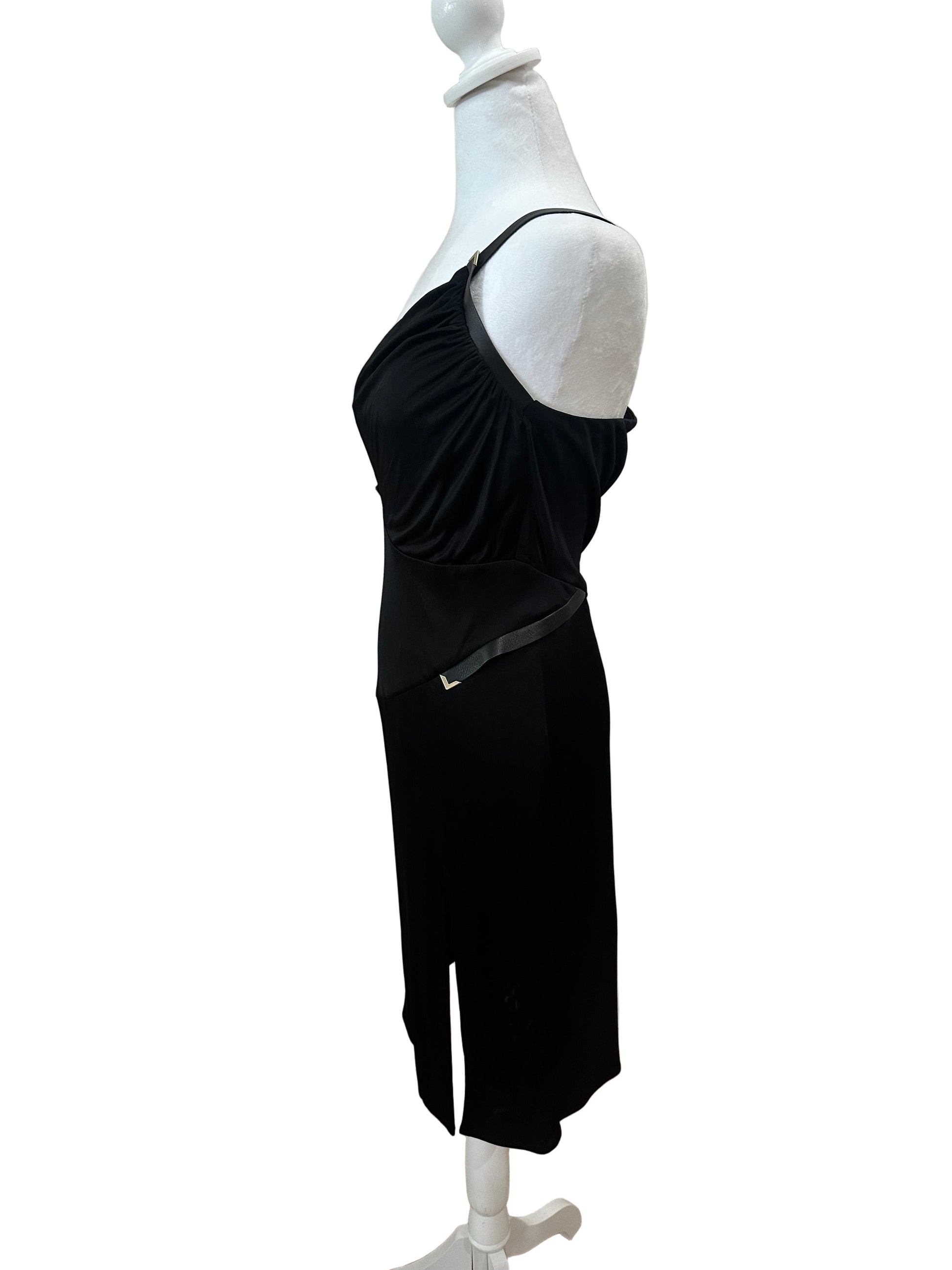 Versace One-Shoulder Dress-Dresses-Gazelle Fashion and Style