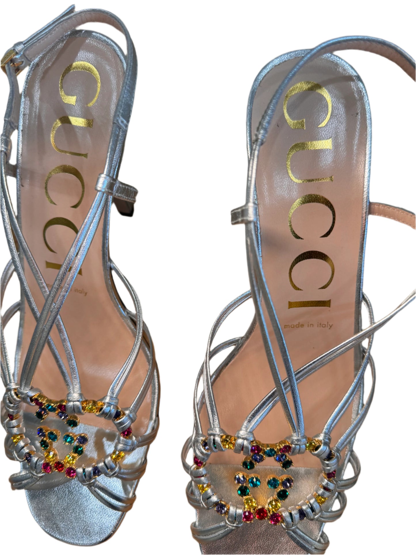 Gucci Leather Slingback Sandals