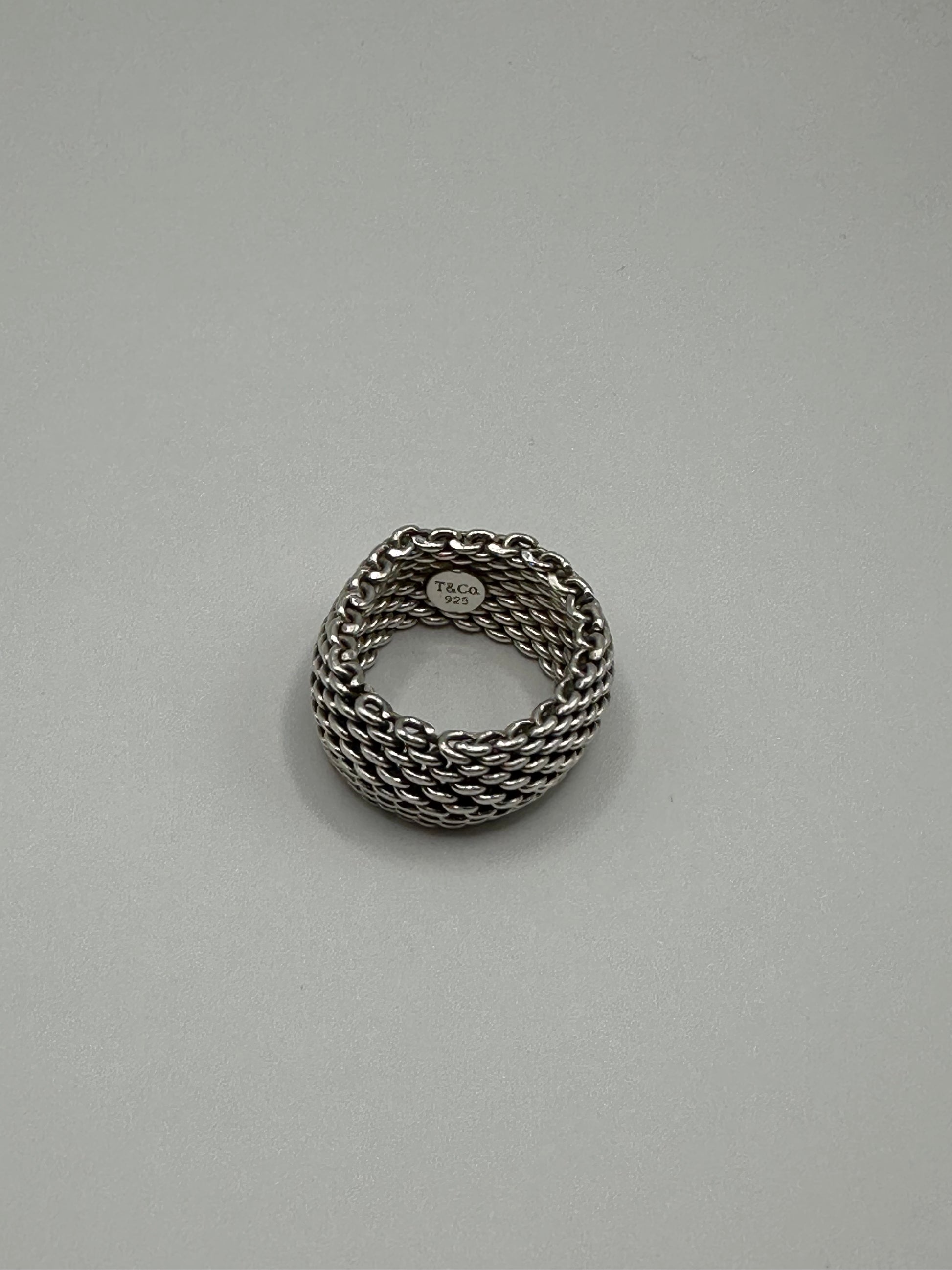 Tiffany & Co. Somerset Mesh Ring $96-Jewelry-Gazelle Fashion and Style
