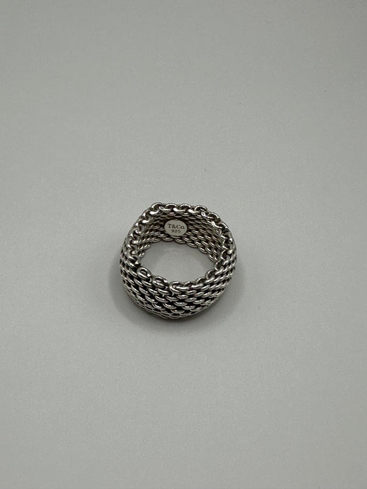 Tiffany & Co. Somerset Mesh Ring $96-Jewelry-Gazelle Fashion and Style