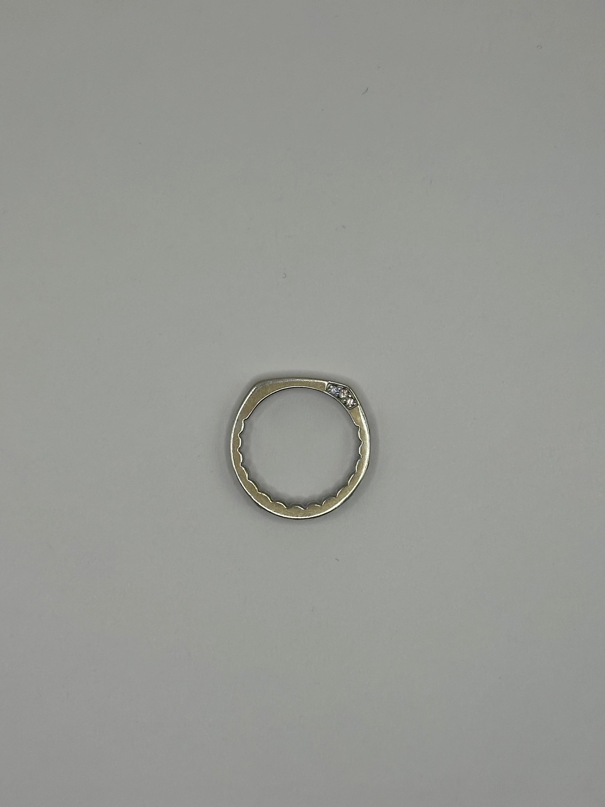 Pave Diamond Half Eternity White Gold Ring- 1.25C $950-Jewelry-Gazelle Fashion and Style