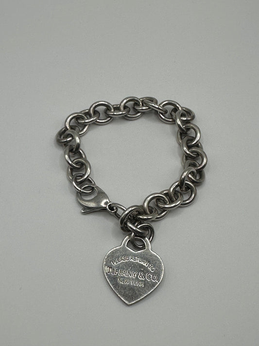 Tiffany & Co. Return To Tiffany Heart Tag Bracelet $180-Jewelry-Gazelle Fashion and Style