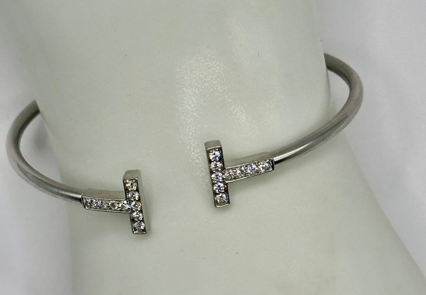 Diamond “T” Style Bangle-Jewelry-Gazelle Fashion and Style