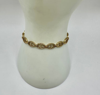 Chain-Link Bracelet, 14K Gold $875-Jewelry-Gazelle Fashion and Style