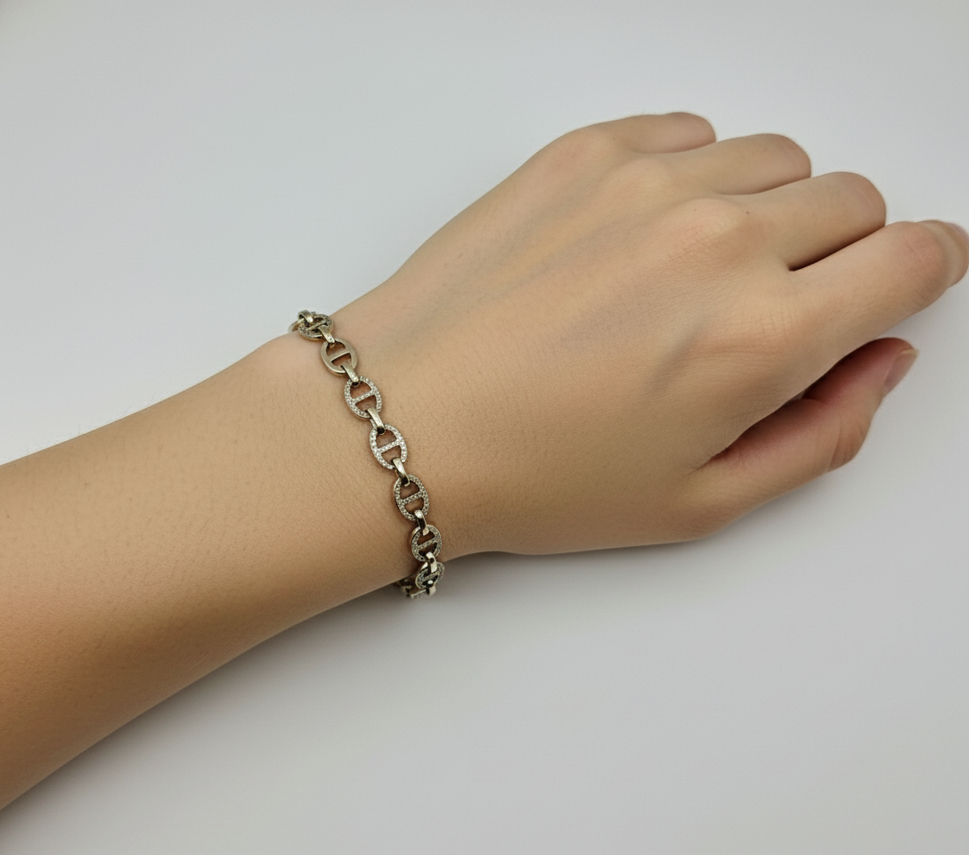 Chain-Link Bracelet, 14K Gold $875-Jewelry-Gazelle Fashion and Style