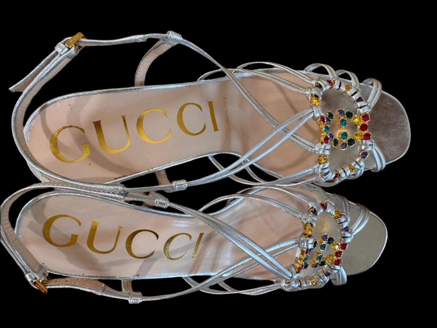 Gucci Leather Slingback Sandals