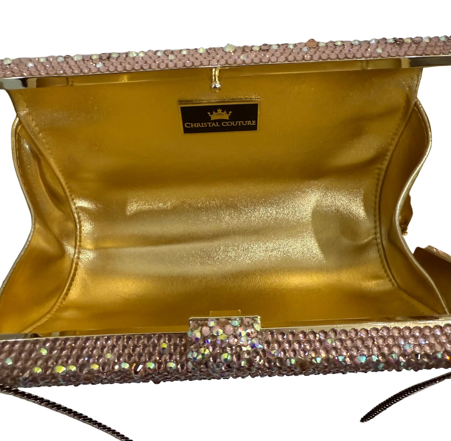 Christal Couture Pink Clutch $149-Bags-Gazelle Fashion and Style