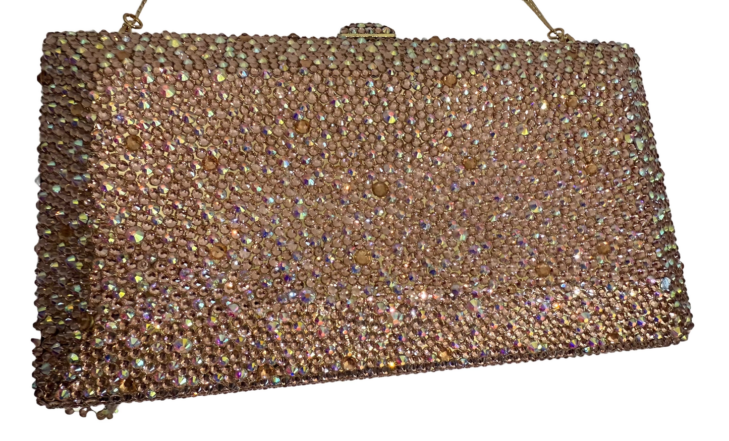 Christal Couture Pink Clutch $149-Bags-Gazelle Fashion and Style