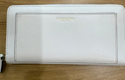 Coach Darcy Zip Around Wallet- White $99-Wallets-Gazelle Fashion and Style