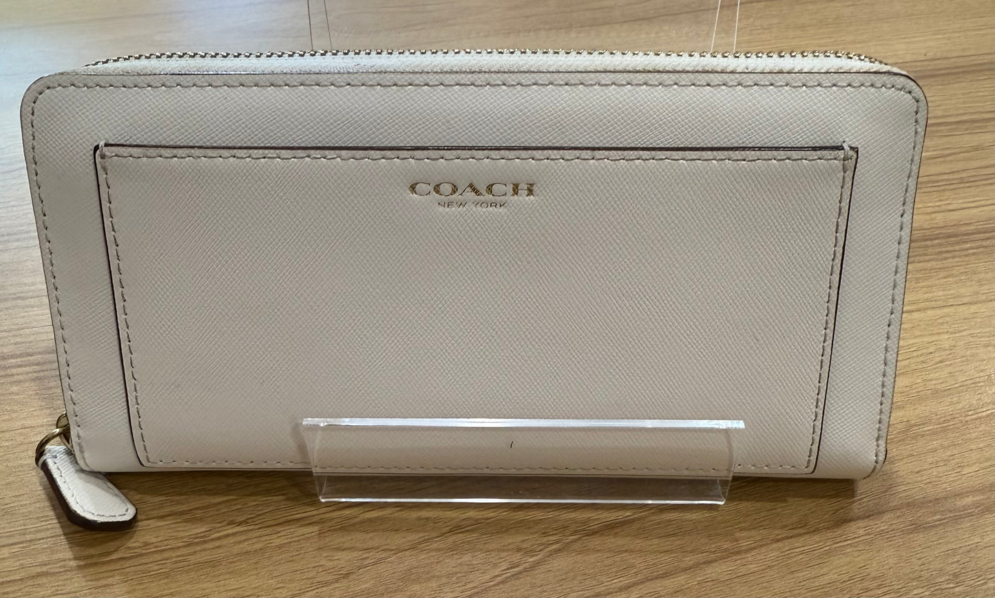 Coach Darcy Zip Around Wallet- White $99-Wallets-Gazelle Fashion and Style