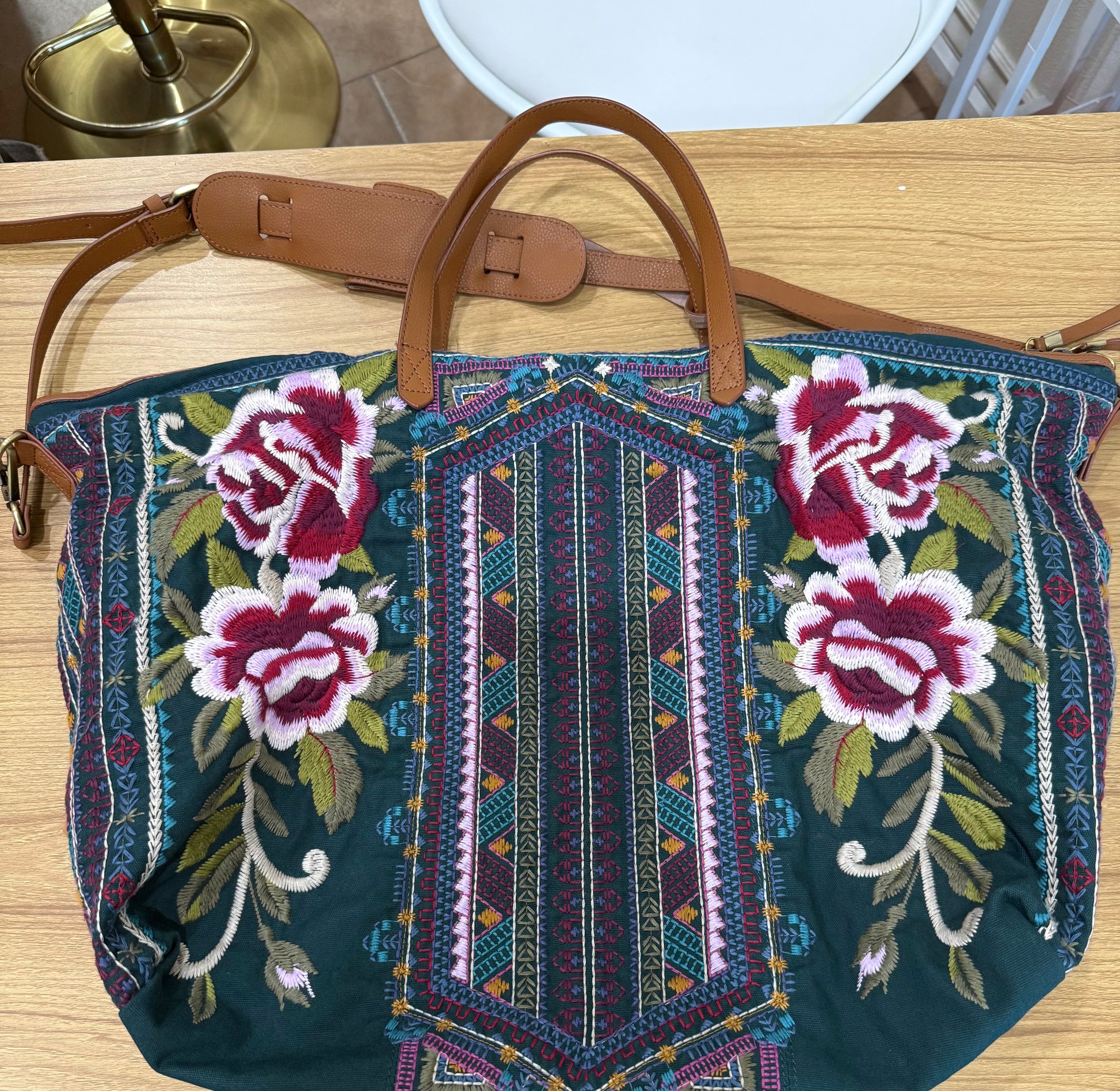 Johnny Was Langley Weekend Bag $185-Bags-Gazelle Fashion and Style