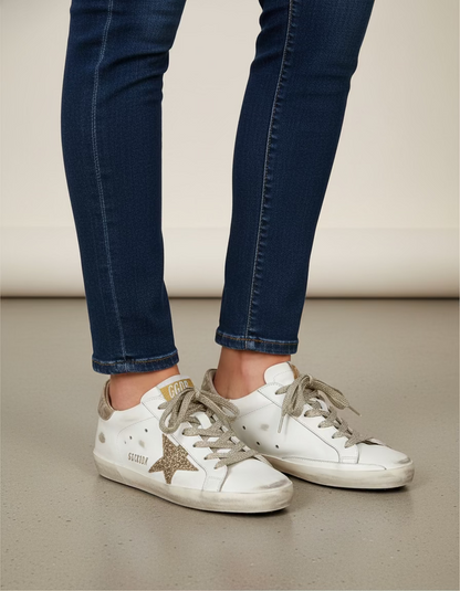 Golden Goose Super-Star Sneakers- Size 38, US 8 $245-Shoes-Gazelle Fashion and Style