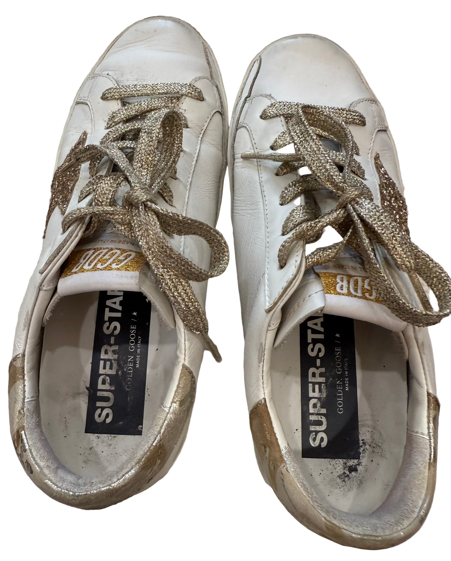 Golden Goose Super-Star Sneakers- Size 38, US 8 $245-Shoes-Gazelle Fashion and Style