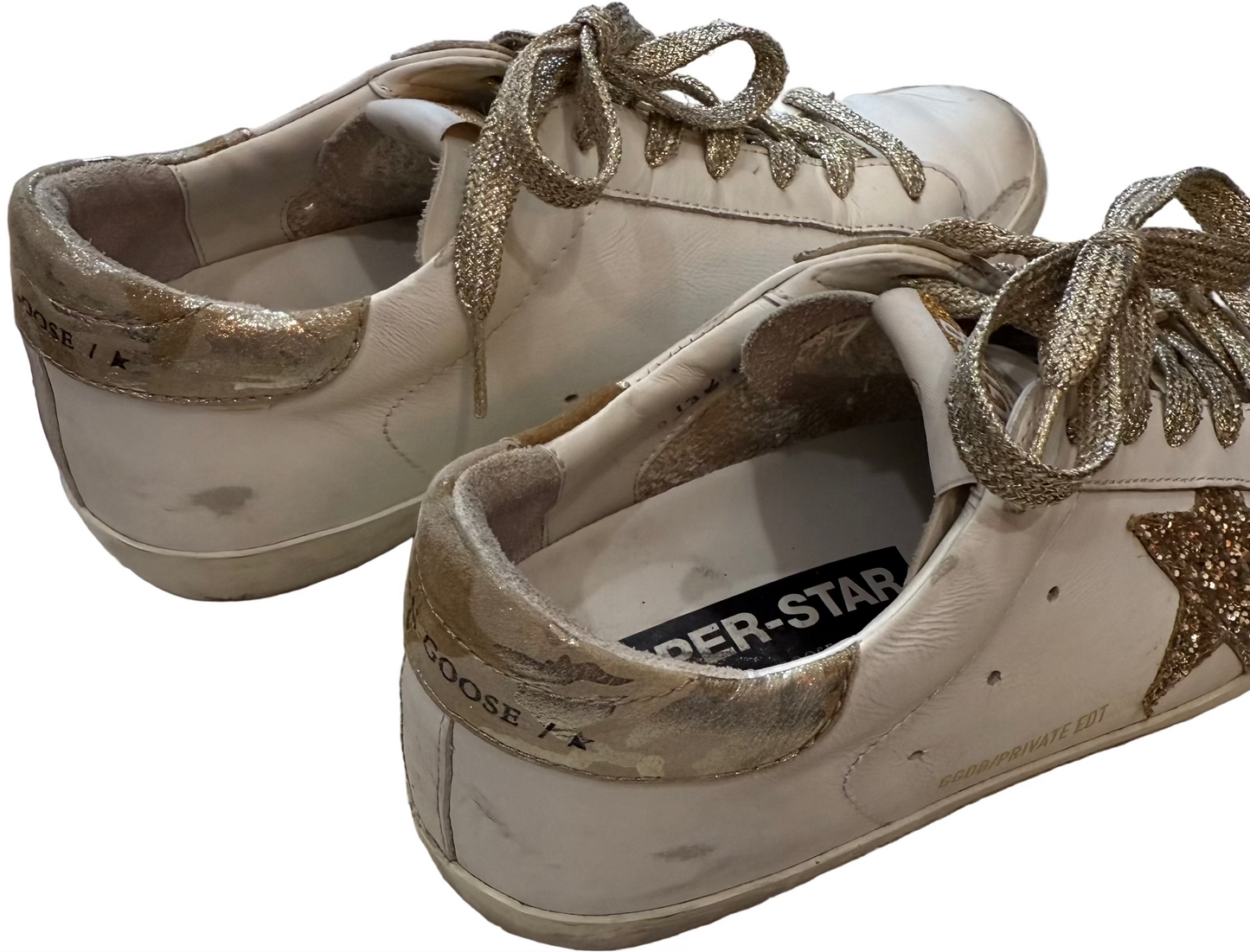 Golden Goose Super-Star Sneakers- Size 38, US 8 $245-Shoes-Gazelle Fashion and Style