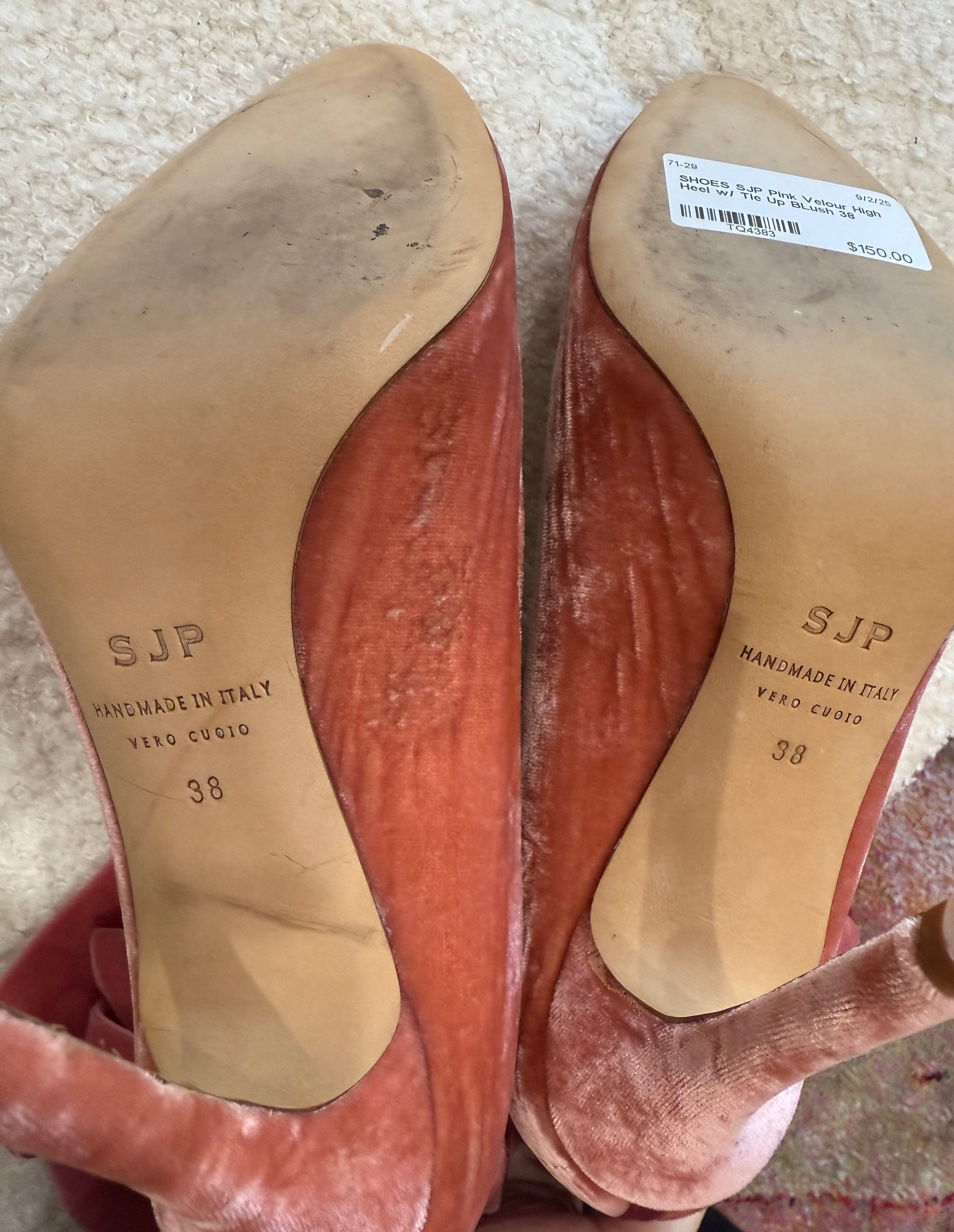 SJP By Sarah Jessica Parker Velvet Pump- Size 38, US 7 $150-Shoes-Gazelle Fashion and Style