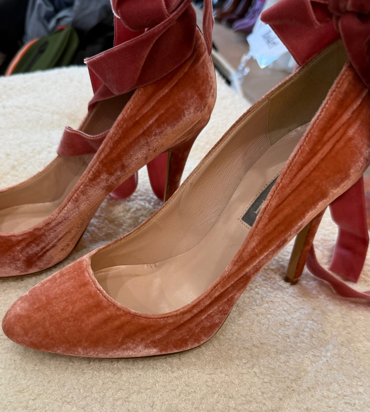 SJP By Sarah Jessica Parker Velvet Pump- Size 38, US 7 $150-Shoes-Gazelle Fashion and Style