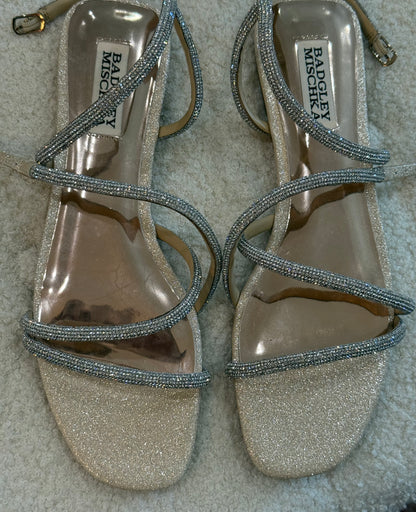 Badgley Mischka Ivie Strappy Flat Sandals- Size: 8 $110-Shoes-Gazelle Fashion and Style
