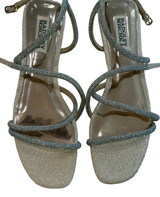 Badgley Mischka Ivie Strappy Flat Sandals- Size: 8 $110-Shoes-Gazelle Fashion and Style