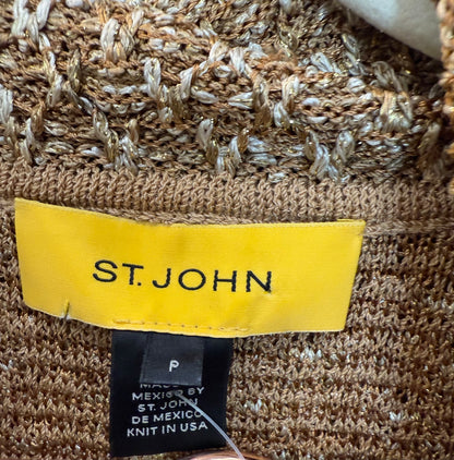 St. John Metallic Tweed Knit Jacket- Size: P-Jacket-Gazelle Fashion and Style