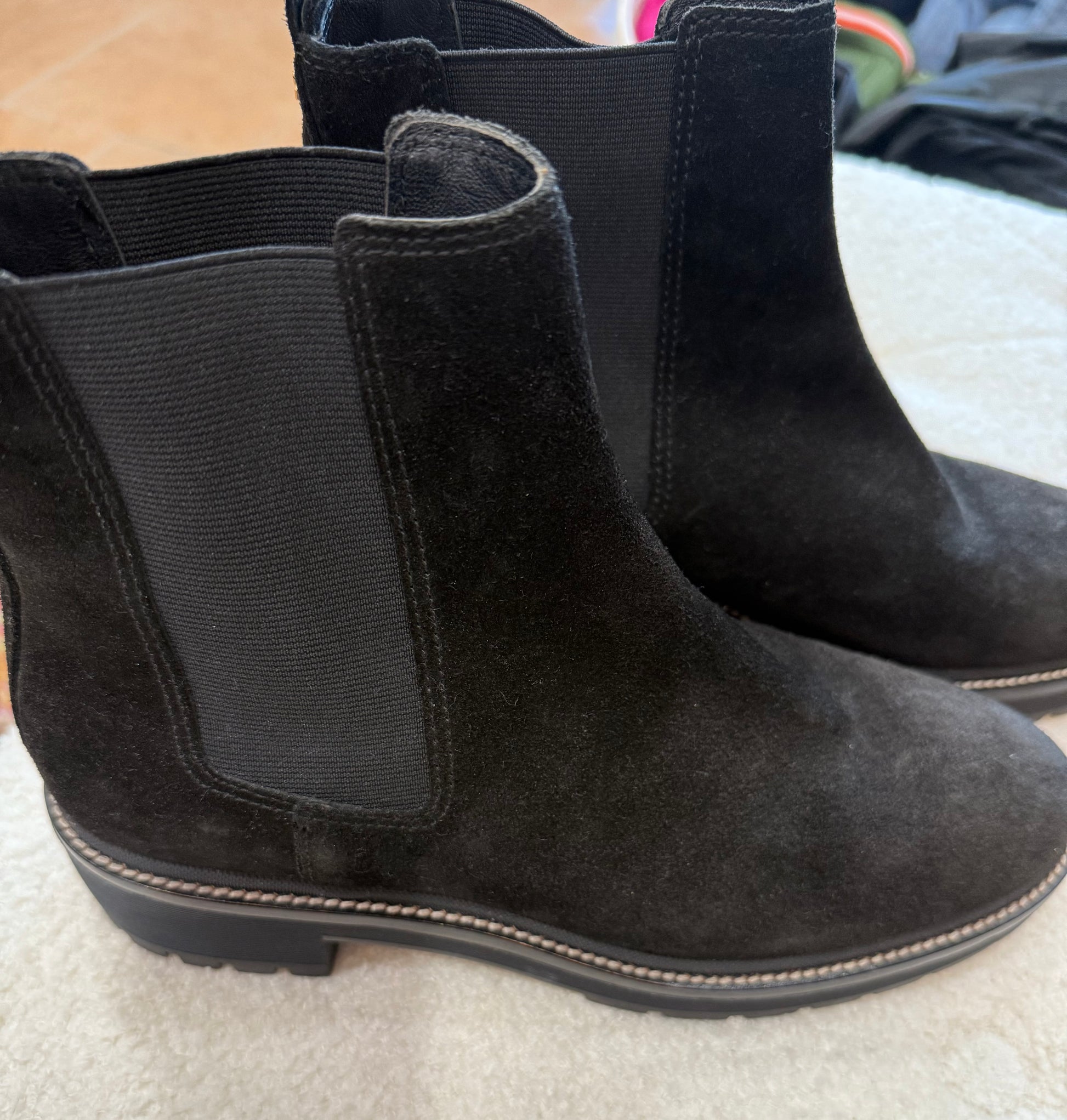 Tory Burch Chelsea 50mm Lug Booties- Size: 10.5 $175-Shoes-Gazelle Fashion and Style