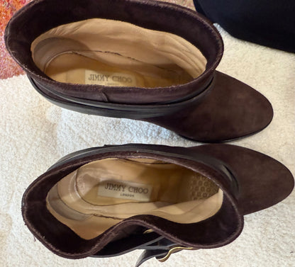 Jimmy Choo Melba Ankle Bootie- Size: 41, US 11 $249-Shoes-Gazelle Fashion and Style