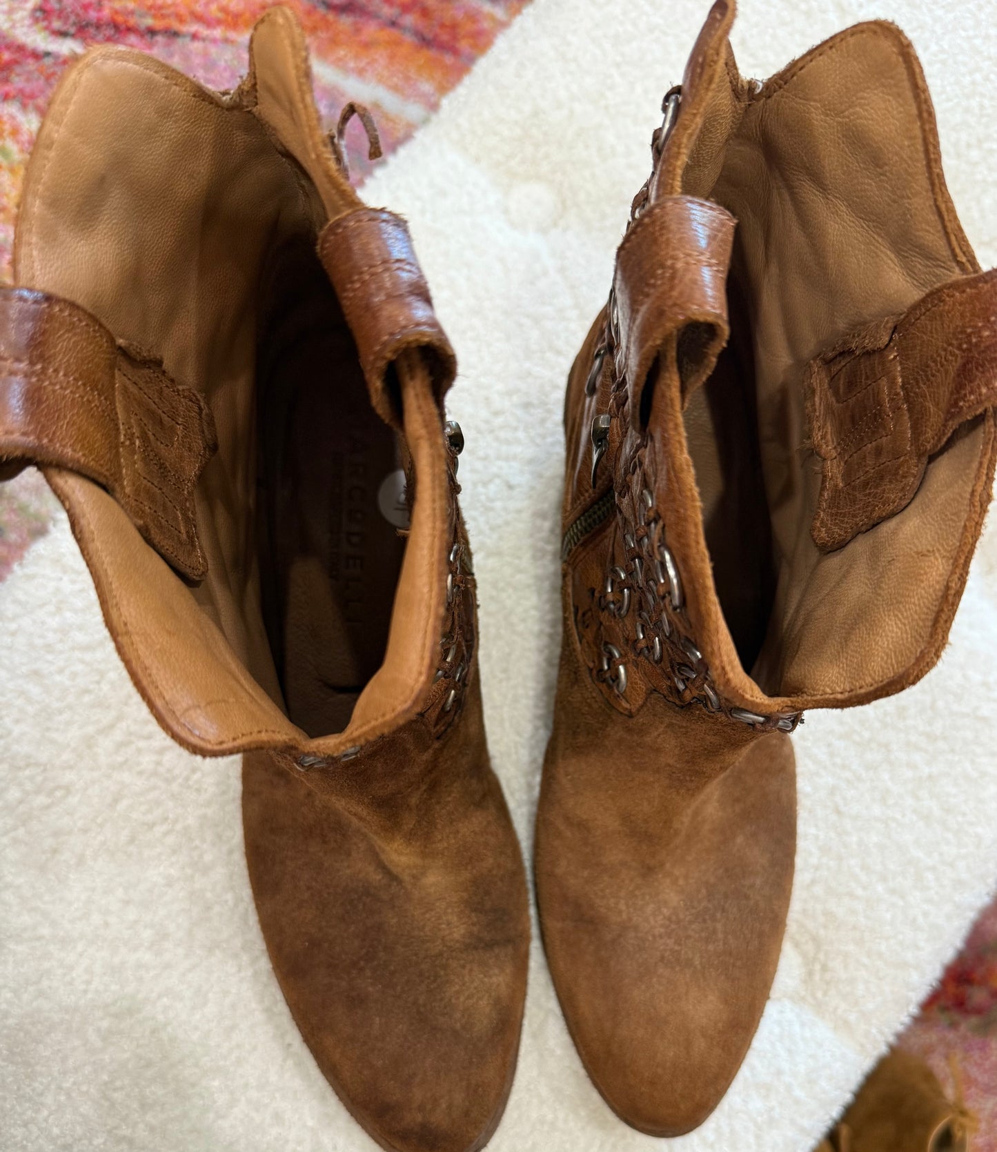 Vero Cuoio Chain Cowboy Boot- Size 9 $265-Shoes-Gazelle Fashion and Style