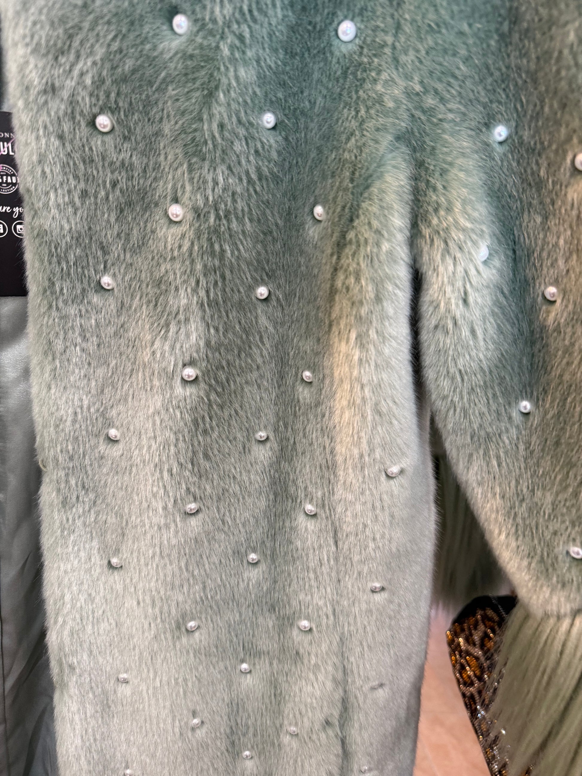 DS by Donna Salyers Faux Fur Cape Coat- Size XS/S $225-Jacket-Gazelle Fashion and Style