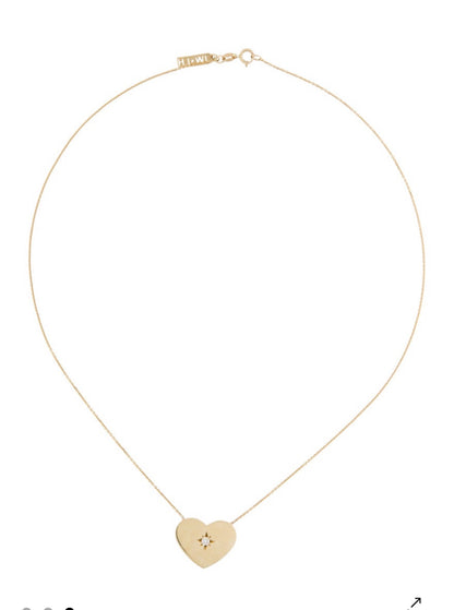 Johnny Was x Logan Hollowell Heart Necklace- 14K Yellow Gold $295-Jewelry-Gazelle Fashion and Style