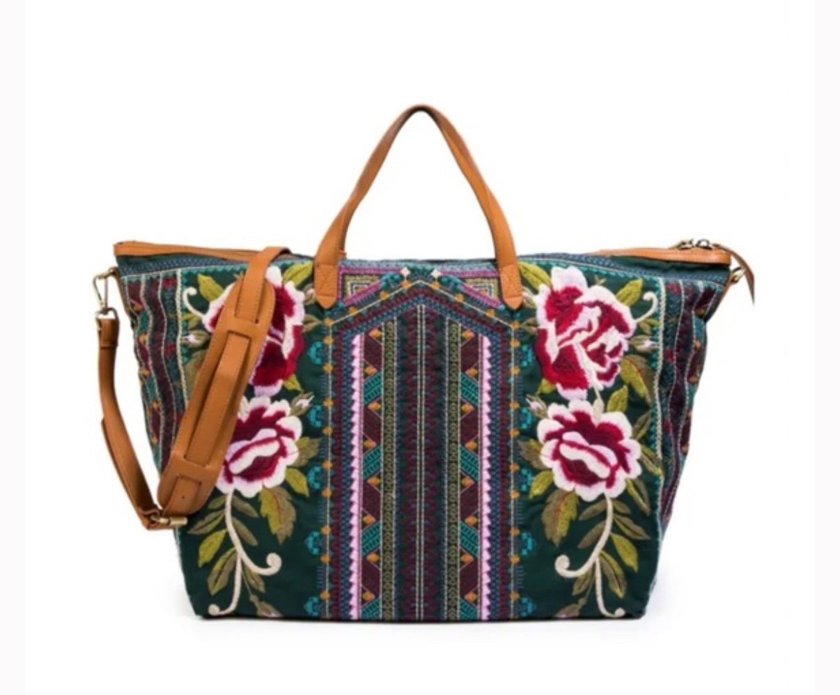 Johnny Was Langley Weekend Bag $185-Bags-Gazelle Fashion and Style