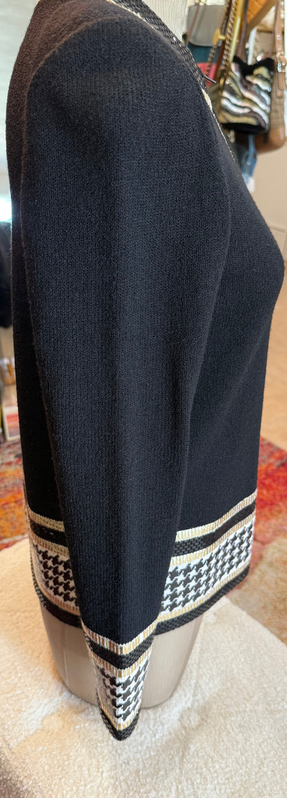 St. John Knit Evening Collection Zip-Up Cardigan & Skirt - Size: 2 Fits size 4 $250-Sets-Gazelle Fashion and Style