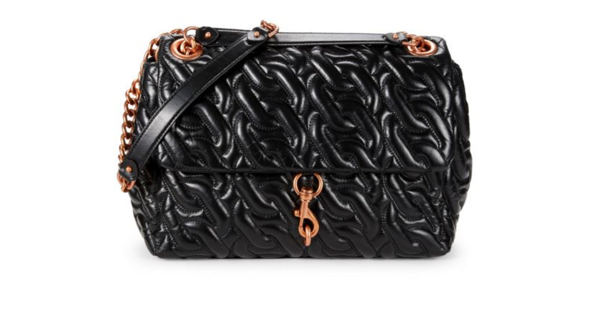 Rebecca Minkoff Edie Maxi Chain Quilt Shoulder Bag- $185-Bags-Gazelle Fashion and Style