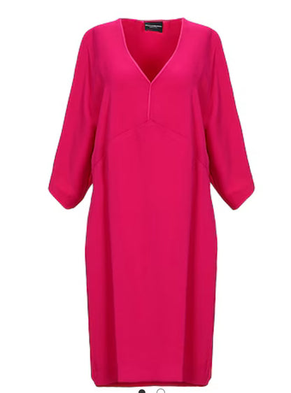 Atos Lombardini V-Neck Midi Dress- Size: 42 US 6- $125