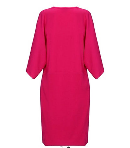 Atos Lombardini V-Neck Midi Dress- Size: 42 US 6- $125