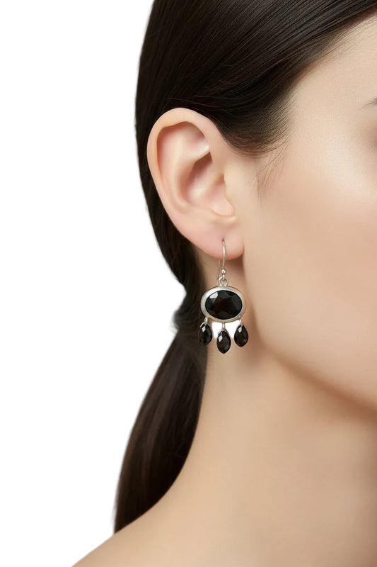 Chan Luu Voyage Triple Drop Earrings-JEWELRY-black-Good-Gazelle Fashion and Style