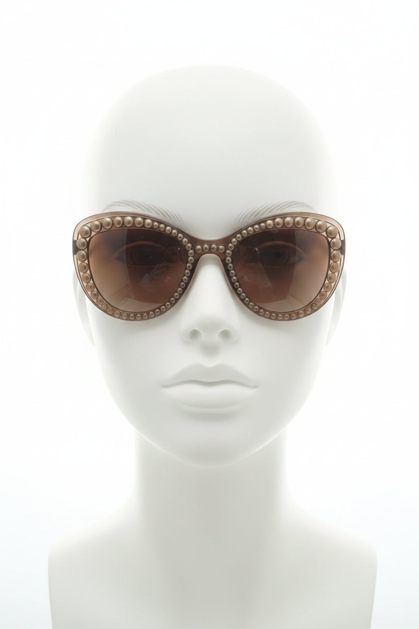 Chanel Butterfly Pearl Sunglasses- Gazelle Fashion and Style 