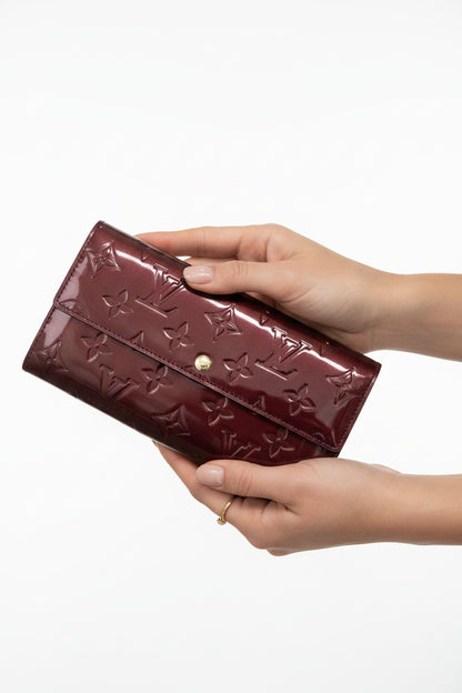 Louis Vuitton Vernis Sarah Wallet- Gazelle Fashion and Style 