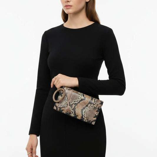 Ted Rossi Leather Clutch Wallet-CLUTCH-Animal Print-Good-Gazelle Fashion and Style