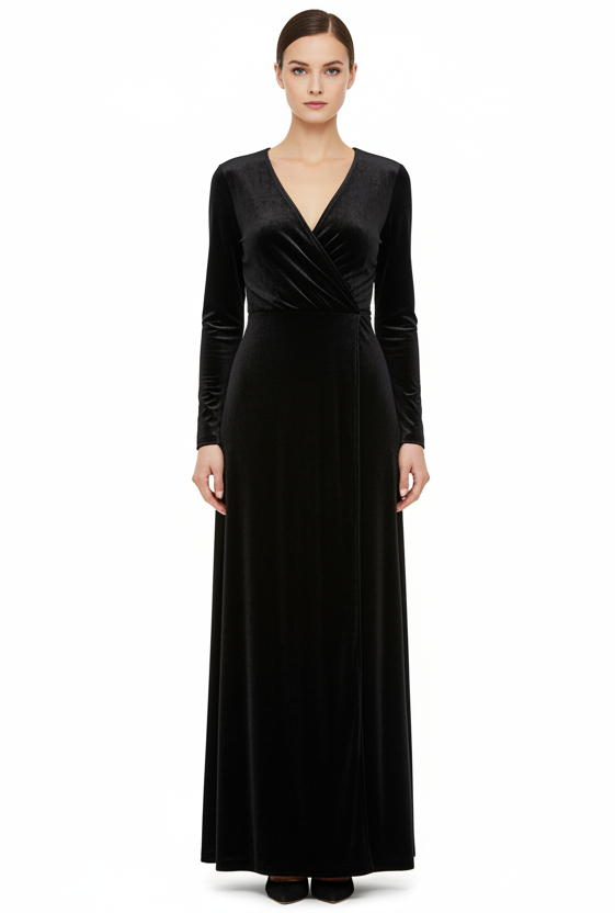 Love & Design Black Velvet Dress-DRESS-medium-black-New-Gazelle Fashion and Style