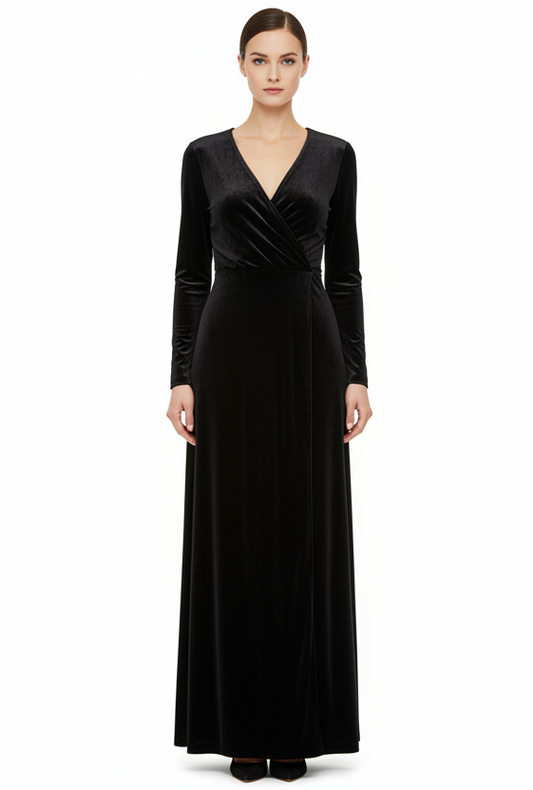 Love & Design Black Velvet Dress-DRESS-medium-black-New-Gazelle Fashion and Style