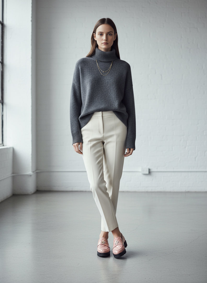 Tory Burch Pink Quilted Mini Everly Chunky Loafers-SHOES-Gazelle Fashion and Style