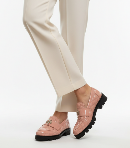 Tory Burch Pink Quilted Loafers-SHOES-Gazelle Fashion and Style
