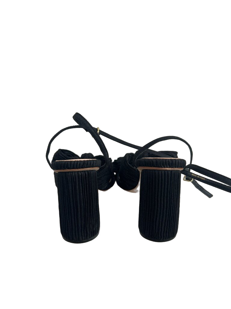 Loeffler Randall Pleated Heels with Bow-SHOES-Gazelle Fashion and Style