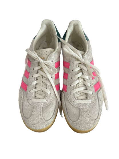 Adidas Gazelle Sneakers with Pink Stripes-SHOES-Gazelle Fashion and Style