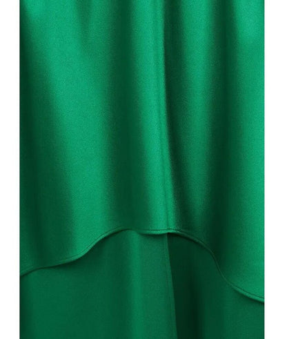 Alice + Olivia High-Low Green Skirt-SKIRT-Gazelle Fashion and Style