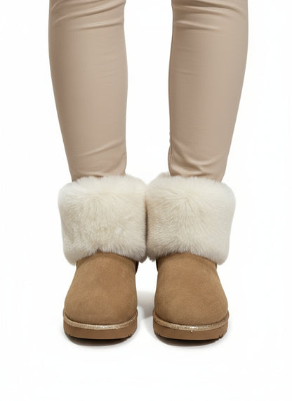 Juicy Couture Faux Fur Boots-SHOES-Gazelle Fashion and Style