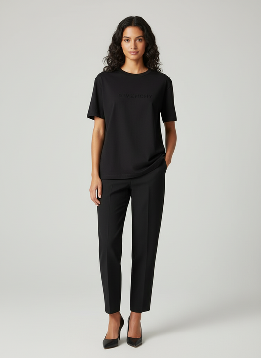 Givenchy Black T-Shirt-TOPS-Gazelle Fashion and Style